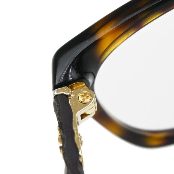 CHANEL CC Logo Matelasse Glasses Eye Wear 3287-Q-A Plastic Brown 09RF712 - Picture 7 of 12
